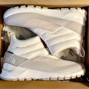 The North Face Thermoball Progressive Zip 2 WP Shoe Boot Women 8 White Silvr New